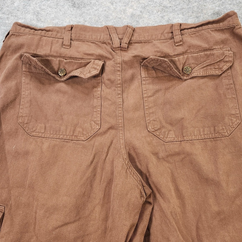 Fashion Bug Cropped Pants Capri Womens 18W Brown Baggy Wide Leg Gorpcore Hip Hop - Picture 11 of 12